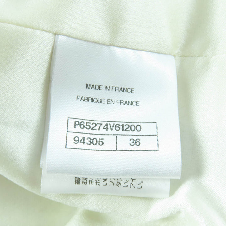 極美品★CHANEL シャネル P65274V61200 裏地シルク100％ ココマークボタン付 ツイード ノーカラージャケット ブラック 36 仏製 正規品