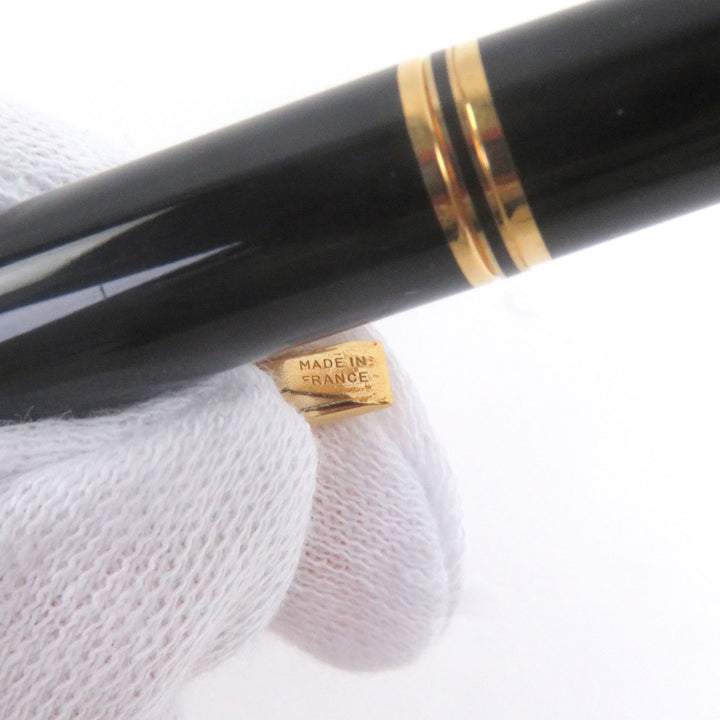 極美品□Cartier カルティエ ペン先18K Fニブ トリニティ キャップ式 万年筆 ステーショナリー ブラック ゴールド フランス製 メンズ