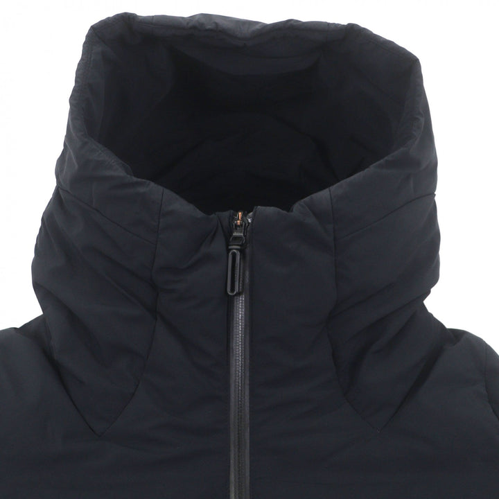 良品▼DESCENTE デサント DIA3673U オルテライン 水沢ダウン フーデッド ダブルジップアップ ダウンコート ブラック S 正規品 メンズ