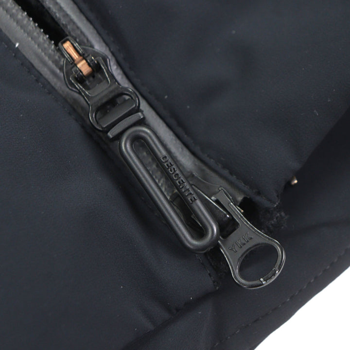 良品▼DESCENTE デサント DIA3673U オルテライン 水沢ダウン フーデッド ダブルジップアップ ダウンコート ブラック S 正規品 メンズ