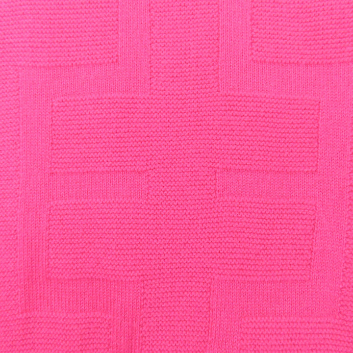 極美品☆HERMES エルメス 22AW 2H2623DA ウール100％ Hジャガード スキッパー 長袖 ニット ピンク 42 イタリア製 正規品 レディース