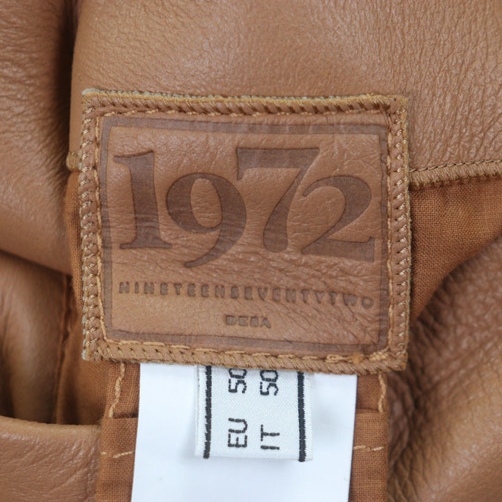 極美品▼DESA 1972 デサ 1972 シープスキン リバーシブル レザーコート ムートンジャケット ブラウン 50 メンズ 防寒抜群・暖か◎