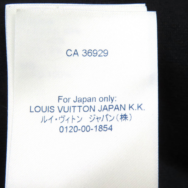 美品△LOUIS VUITTON ルイヴィトン LVフラワーバンド モノグラム サイドライン ジャージ ブルゾン トラックジャケット ブラック M 正規品