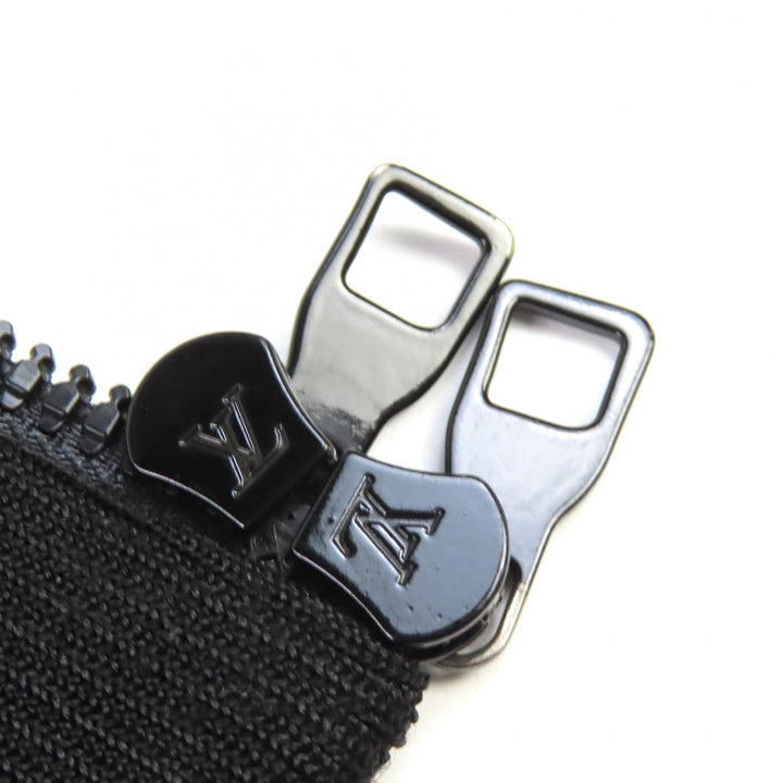 美品△LOUIS VUITTON ルイヴィトン LVフラワーバンド モノグラム サイドライン ジャージ ブルゾン トラックジャケット ブラック M 正規品