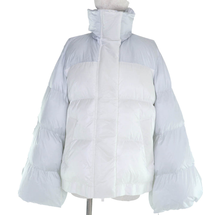 未使用品☆Sacai サカイ 22-06275 Multicolor Wide Sleeves Down Jacket パファージャケット ホワイト ライトブルー 3 正規品 レディース