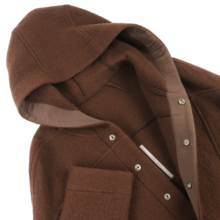 美品△Rick Owens リックオウエンス 23AW RU02C7779-WFN VERGINE WOOL JACKET バージンウール100% ジャケット ブラウン 48 正規品 メンズ