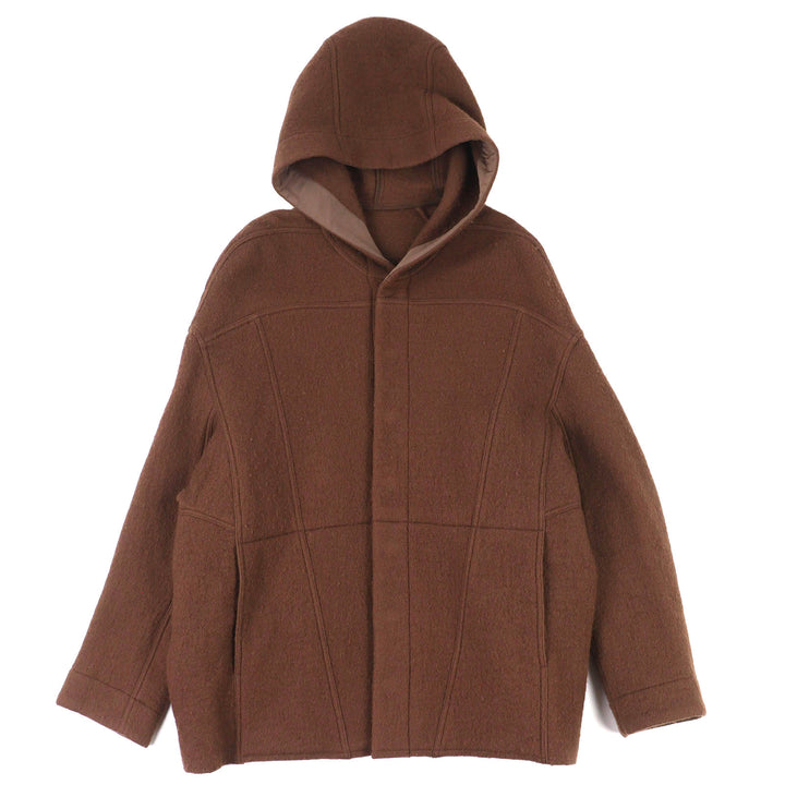 美品△Rick Owens リックオウエンス 23AW RU02C7779-WFN VERGINE WOOL JACKET バージンウール100% ジャケット ブラウン 48 正規品 メンズ