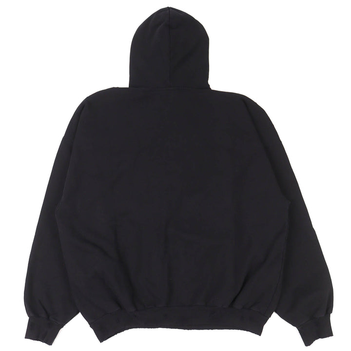未使用品△BALENCIAGA バレンシアガ 739024 VALENTINE CD HOODIE コットン100％ バレンタイン CDダメージ プルオーバーパーカー 2 正規品
