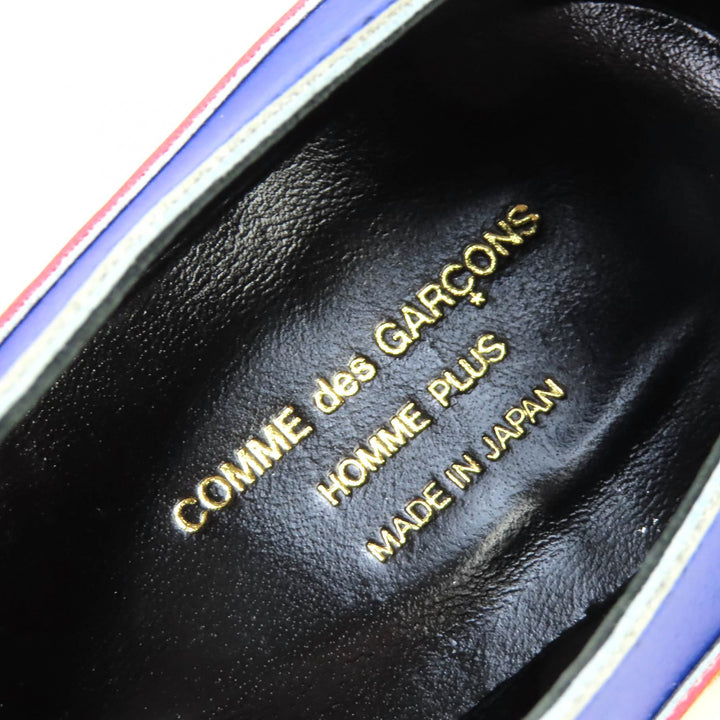 未使用品△COMME des GARCONS HOMME PLUS コムデギャルソンオムプリュス PA-K102 配色 レザースニーカー マルチカラー 24 箱付き 日本製