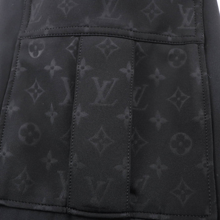 極美品☆LOUIS VUITTON ルイヴィトン 22SS モノグラム ディテール カーゴパンツ ブラック 36 イタリア製 正規品 レディース