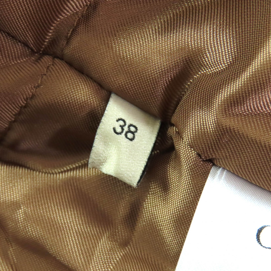 極美品△GUCCI グッチ 24SS 772882 コットン100％ インターロッキングGブローチ 中綿入り 長袖 デニムシャツ インディゴブルー 38 正規品