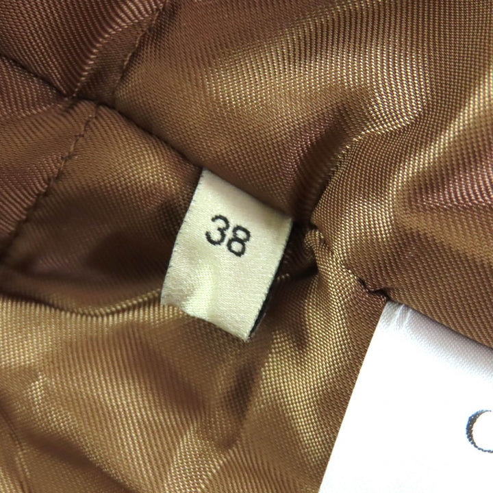 極美品△GUCCI グッチ 24SS 772882 コットン100％ インターロッキングGブローチ 中綿入り 長袖 デニムシャツ インディゴブルー 38 正規品