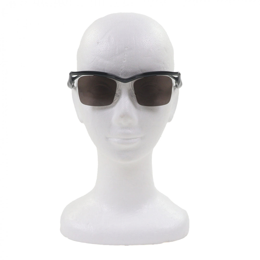 極美品▼PRADA プラダ SPRA15 スクエアレンズ サングラス ブラック 47□20 135 デモレンズ 箱・保存袋・ケース付き イタリア製 メンズ