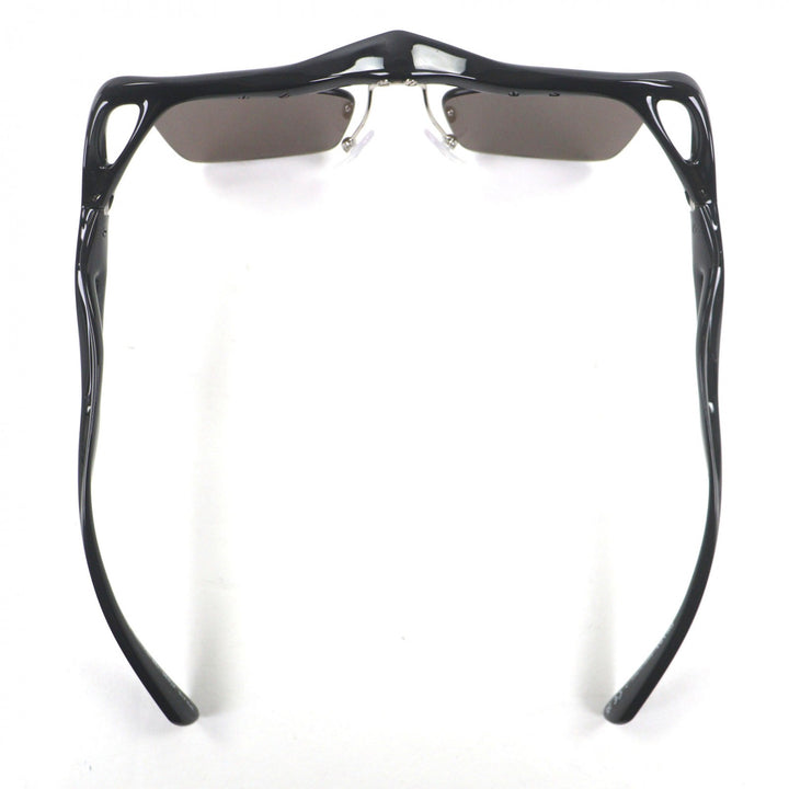 極美品▼PRADA プラダ SPRA15 スクエアレンズ サングラス ブラック 47□20 135 デモレンズ 箱・保存袋・ケース付き イタリア製 メンズ
