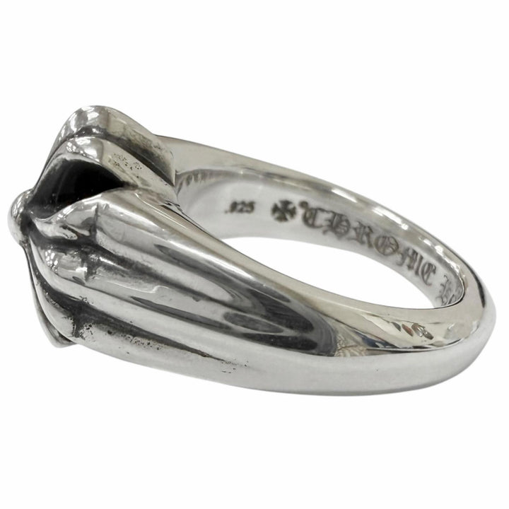 極美品□CHROME HEARTS クロムハーツ CUTOUT CH PLS SML スモール カットアウト CHプラス SV925 リング 指輪 シルバー JP14号 14.8g