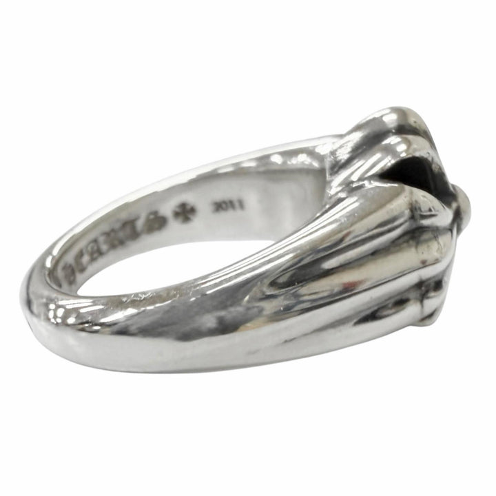 極美品□CHROME HEARTS クロムハーツ CUTOUT CH PLS SML スモール カットアウト CHプラス SV925 リング 指輪 シルバー JP14号 14.8g