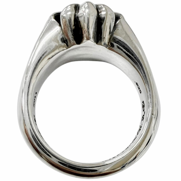 極美品□CHROME HEARTS クロムハーツ CUTOUT CH PLS SML スモール カットアウト CHプラス SV925 リング 指輪 シルバー JP14号 14.8g