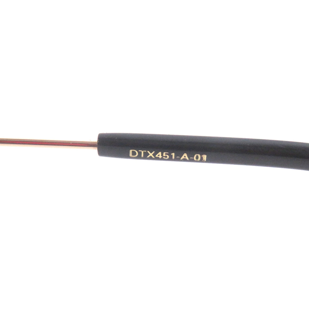 極美品□DITA ディータ DTX451-A-01 STATESIDE-FOUR ボストンフレーム メガネ 眼鏡 アイウェア ブラック ピンクゴールド 49□21-145 日本製