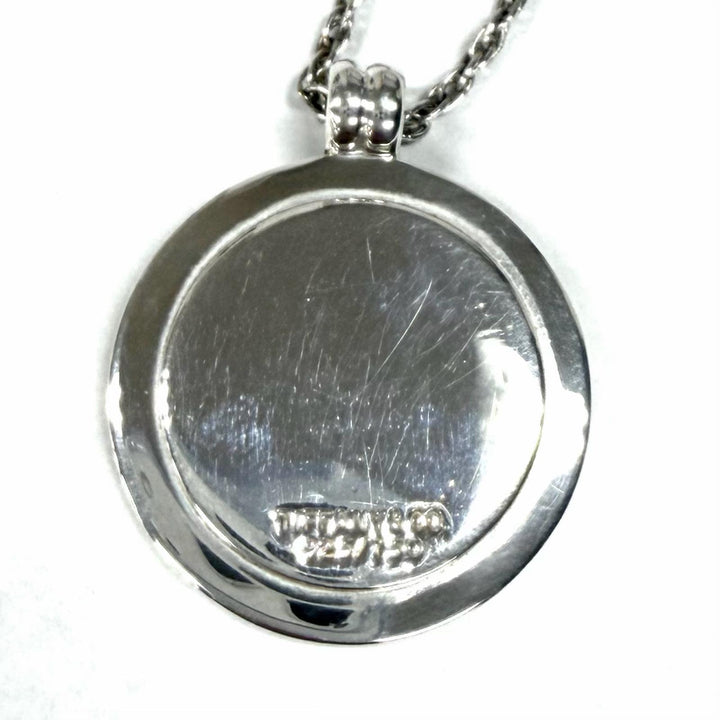 美品★TIFFANY&amp;Co. ティファニー 925 750 T&amp;C コイン ネックレス コンビ ペンダント シルバー ゴールド 重量14.4g レディース