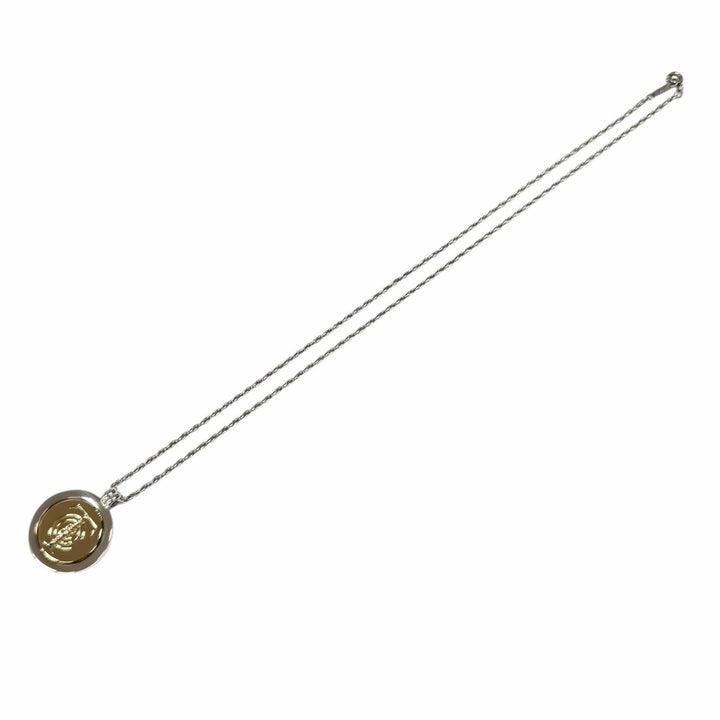 美品★TIFFANY&amp;Co. ティファニー 925 750 T&amp;C コイン ネックレス コンビ ペンダント シルバー ゴールド 重量14.4g レディース