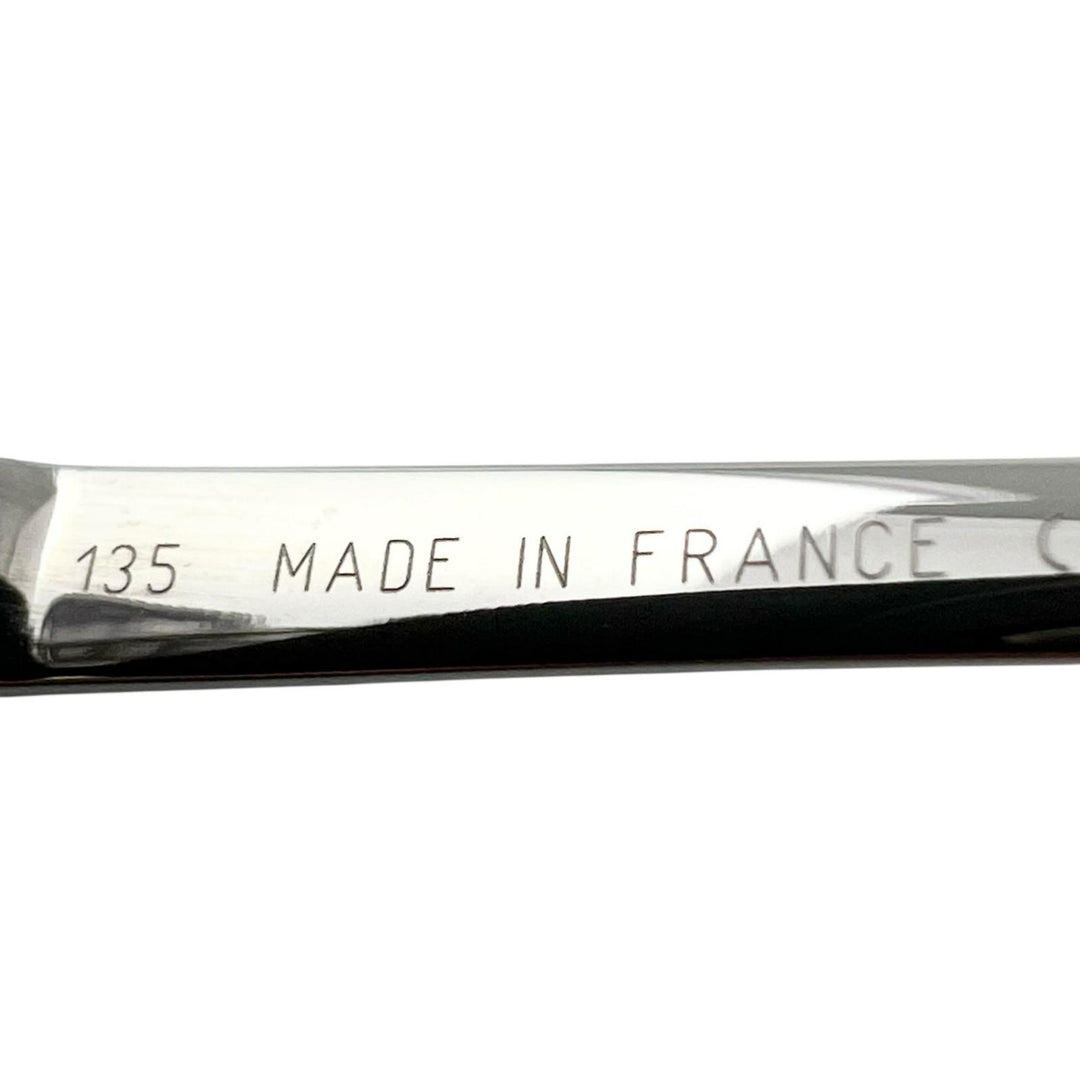 極美品▲Cartier カルティエ パンテール ヘアライン ツーポイント リムレス メガネ 眼鏡 アイウェア シルバー □18 135 度入り 仏製