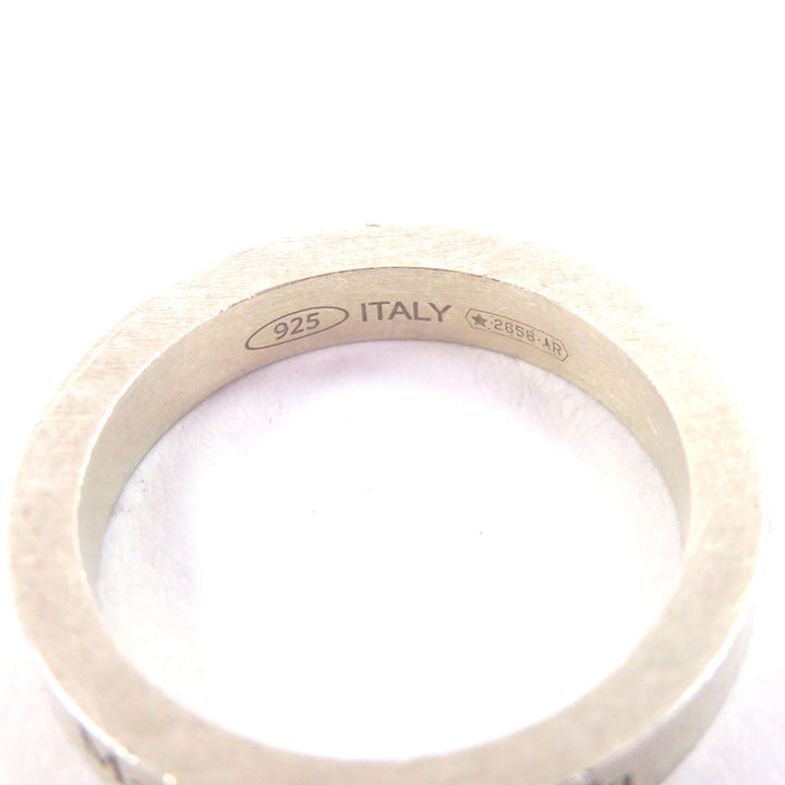美品□Maison Margiela 11 メゾンマルジェラ11 SM1UQ0080 SV925 ロゴリング 指輪 ゴールド 2/10号相当 イタリア製 重量3.4g レディース