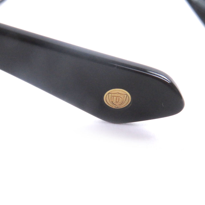 極美品□DITA ディータ DTS456 AVIATIA-ONE ツーブリッジ アイウェア サングラス ブラック シルバー 57□19-140 デモレンズ 日本製
