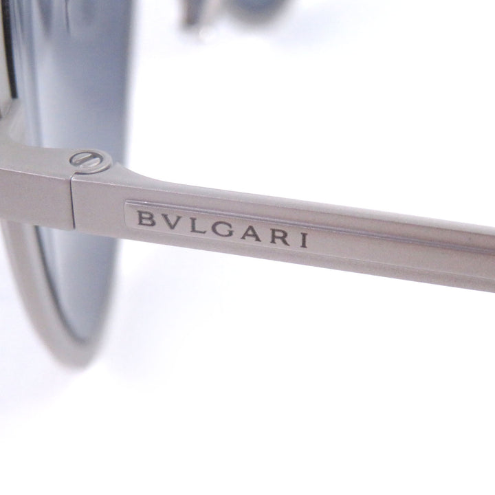 極美品□BVLGARI ブルガリ BV40020U オクト フィニッシモ アビエーター サングラス マットグレー ブルーレンズ 59□14-145 日本製 メンズ