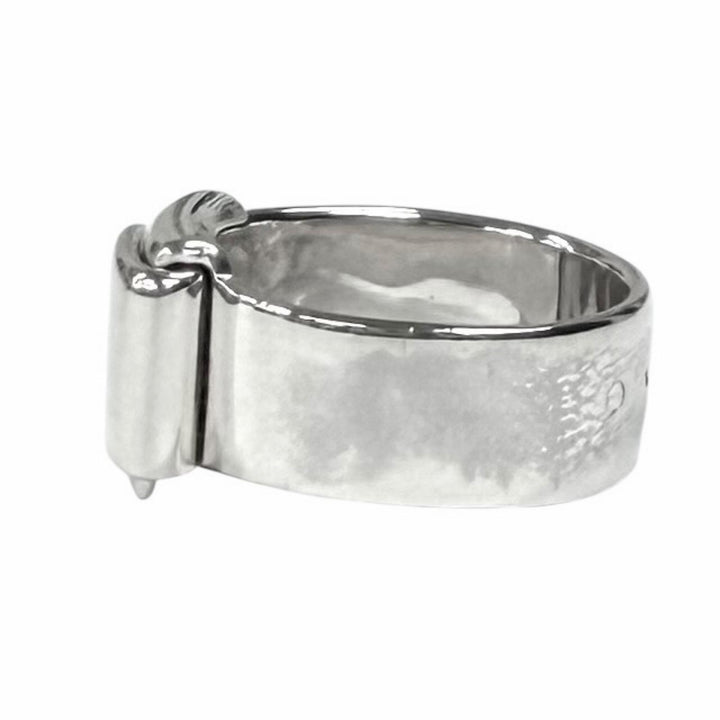 美品★HERMES エルメス ヴィンテージ 925 フォールディング リング 指輪 シルバー 48 （JP7号相当） 重量7.3g レディース