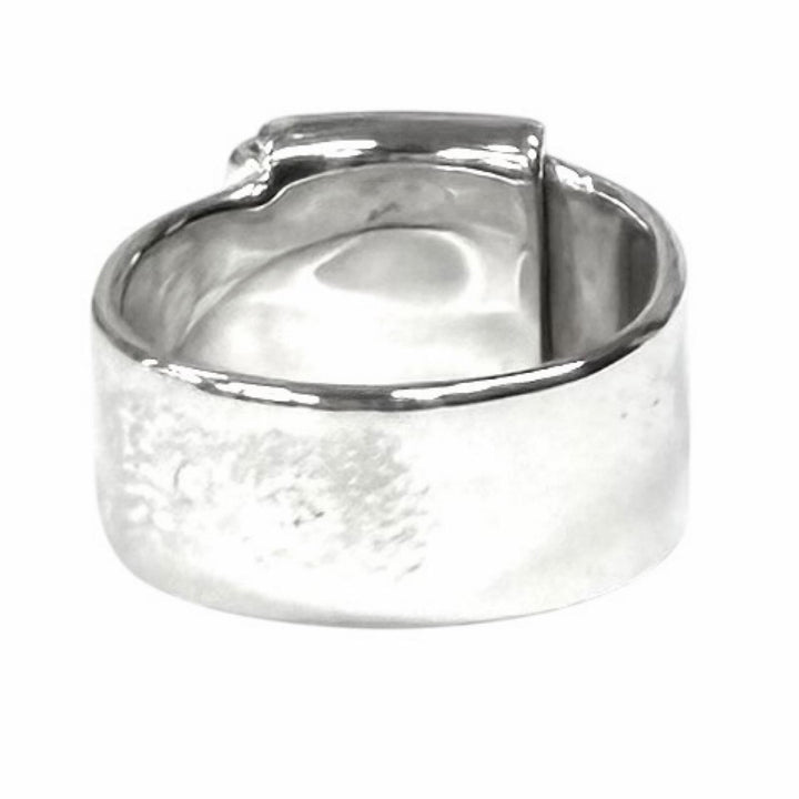 美品★HERMES エルメス ヴィンテージ 925 フォールディング リング 指輪 シルバー 48 （JP7号相当） 重量7.3g レディース