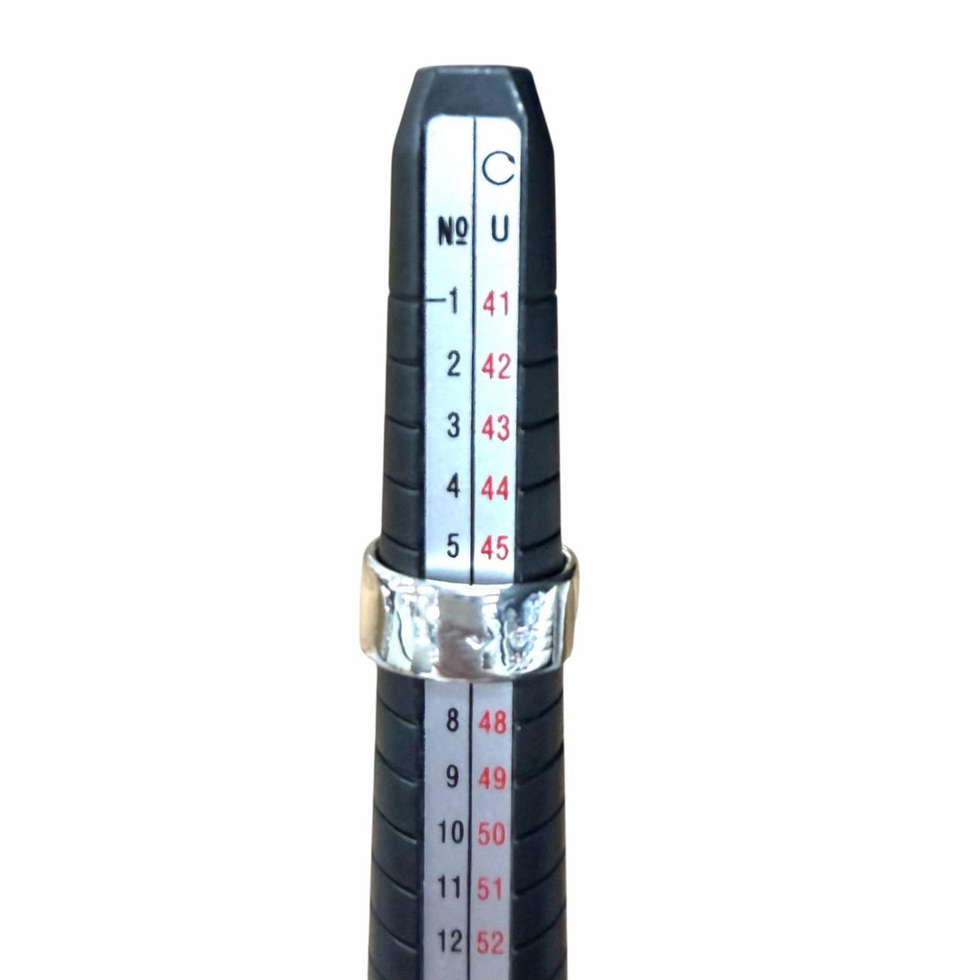 美品★HERMES エルメス ヴィンテージ 925 フォールディング リング 指輪 シルバー 48 （JP7号相当） 重量7.3g レディース