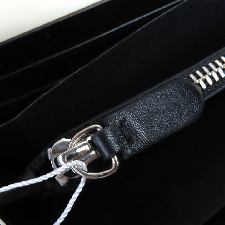未使用品◇JIL SANDER ジルサンダー J09UI0001 フラップロングウォレット レザー 長財布 オフホワイト 保存袋付き イタリア製 レディース