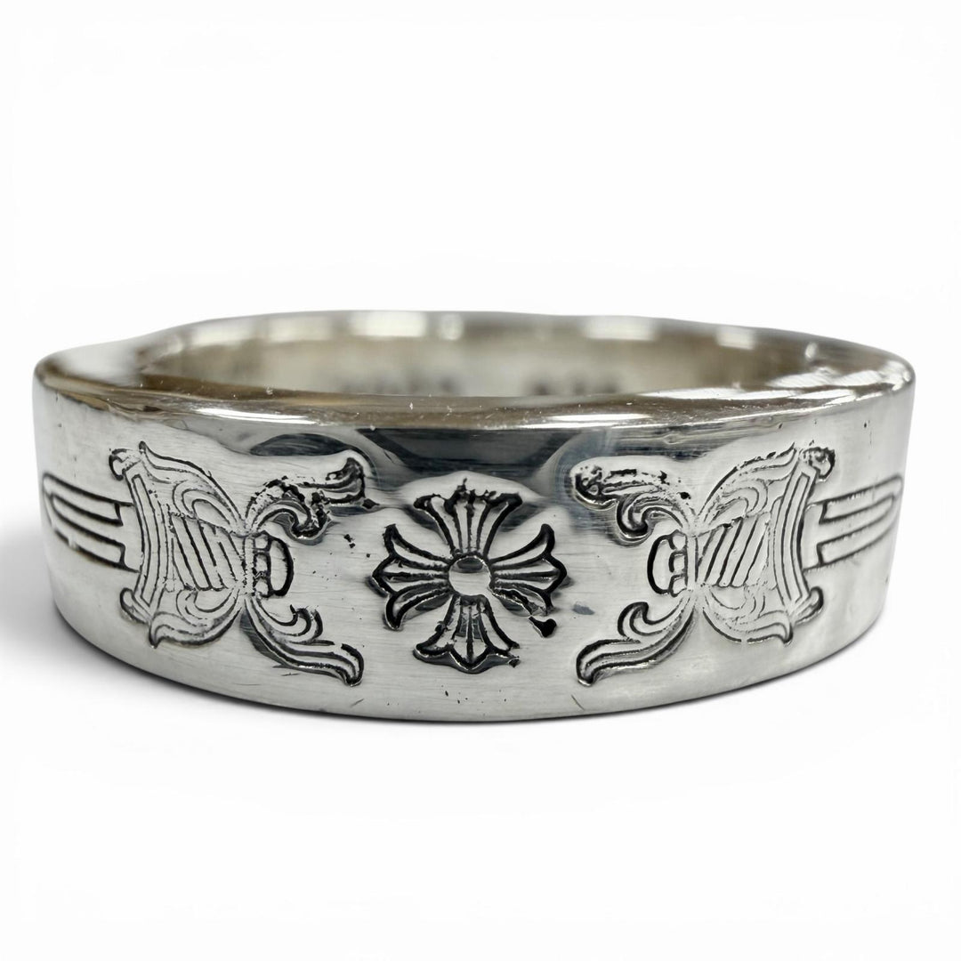 美品▼CHROME HEARTS クロムハーツ SPACER DAGGER 6mm　スペーサー ダガー 925 6mm リング 指輪 シルバー JP14号 重量10.15g メンズ