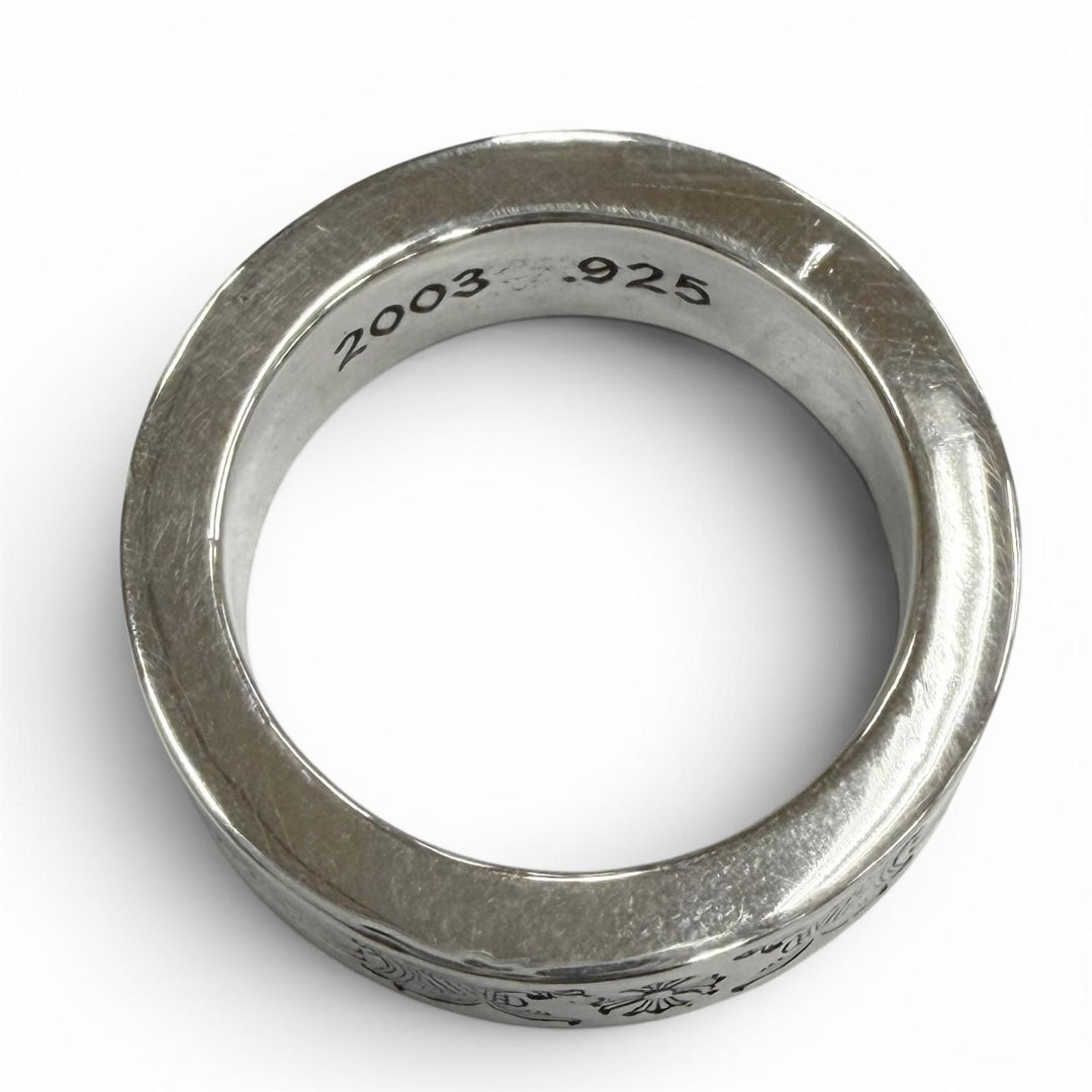 美品▼CHROME HEARTS クロムハーツ SPACER DAGGER 6mm　スペーサー ダガー 925 6mm リング 指輪 シルバー JP14号 重量10.15g メンズ
