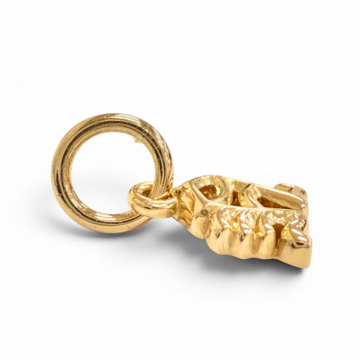 極美品△CHROME HEARTS クロムハーツ STACK ALPHABET N 22K スタック チャーム アルファベット ペンダントトップ イニシャル N 重量1.1g