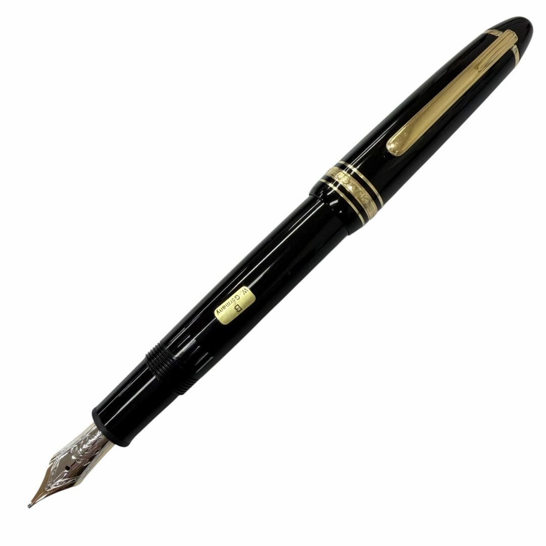 極美品□MONTBLANC モンブラン ヴィンテージ マイスターシュテュック 146 ペン先14K Bニブ 万年筆 ブラック ゴールド 西ドイツ製 メンズ