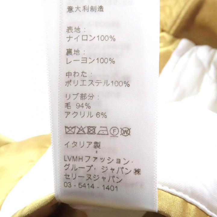 極美品△CELINE セリーヌ 2W635497M Lucky lovers ラッキー ラヴァーズ テディ ジャケット スタジャン ブルゾン ゴールド 34 伊製 正規品