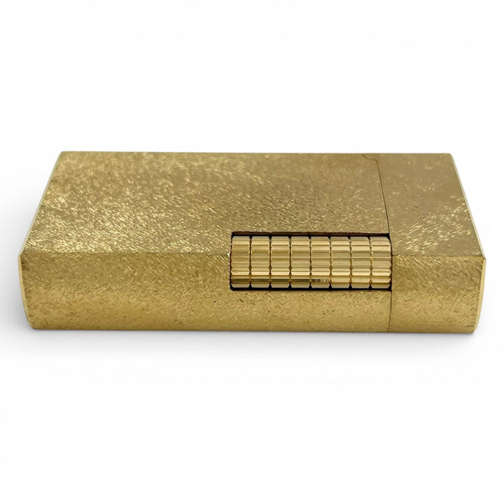 美品▲Dunhill ダンヒル ダンヒル 70 希少 ロゴ刻印 ローラー式 喫煙具 ガス ライター ゴールド ケース付き イングランド製 着火確認済み