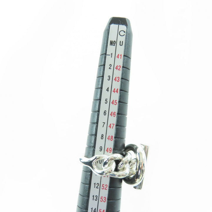 極美品☆HERMES エルメス クロワゼット GM AG925 リング・指輪 アクセサリー シルバー 51（日本サイズ約10号相当） 重量14.6g レディース