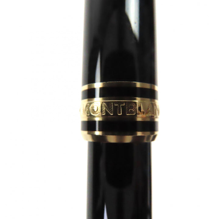 美品▼MONTBLANC モンブラン マイスターシュテュック モーツァルト ペン先14K Mニブ ホワイトスター 万年筆 ブラック ゴールド ドイツ製