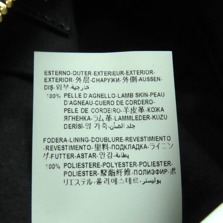 美品◇VERSACE ヴェルサーチェ 1015792 タグ ナッパ ボウリング バッグ メデューサチャーム付き レザーハンドバッグ 伊製 定価209000円