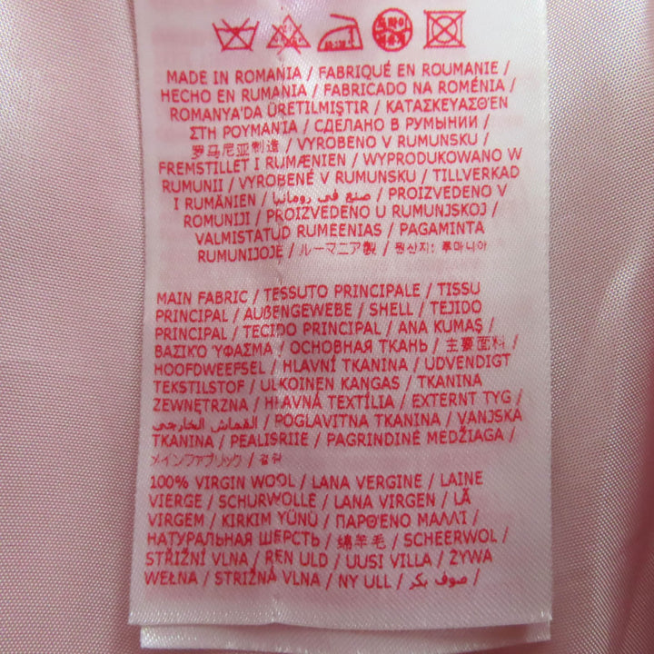 極美品◇MARNI マルニ 23SS PAMA0317U2 バージンウール100％ タグデザイン フライフロント イージー パンツ ピンク 40 正規品 レディース