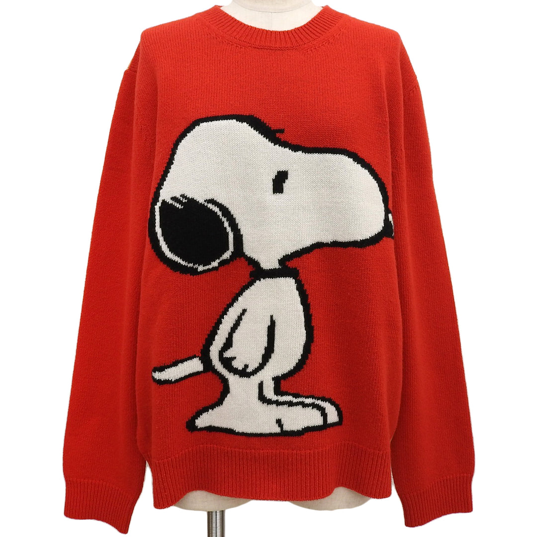 美品▲GUCCI グッチ 439702 ウール100％ Snoopy スヌーピー バックタイガーデザイン ニット セーター XL イタリア製 正規品 レディース