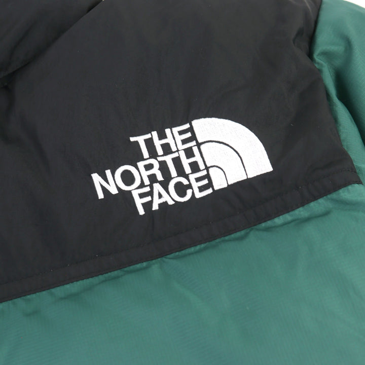 美品○THE NORTH FACE ザ・ノースフェイス ND92335 Nuptse Jacket ヌプシジャケット ロゴ刺繍 フード入り ダウンジャケット M 正規品