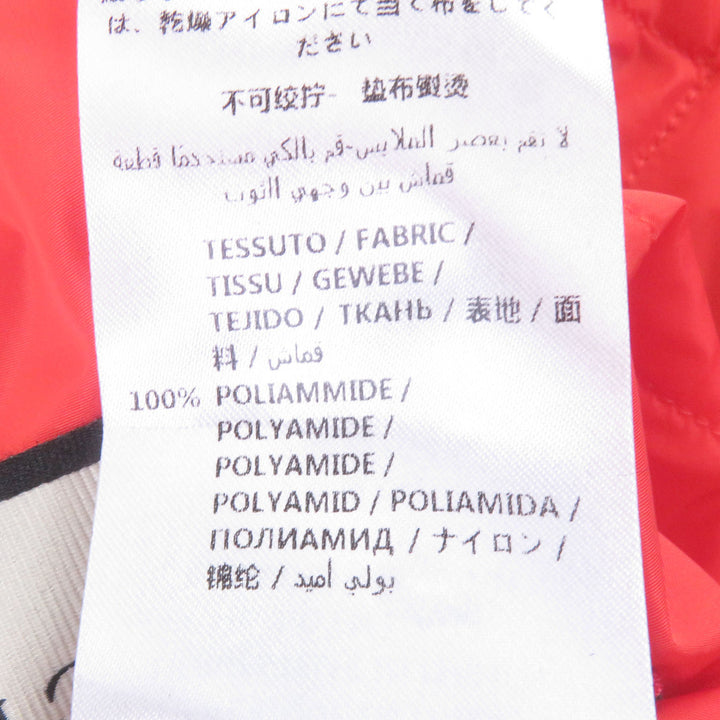 美品□GUCCI グッチ 512997 Sega Pool Patch Nylon Jacket ロゴワッペン 中綿入り ナイロンコート ブラック 50 イタリア製 正規品 メンズ