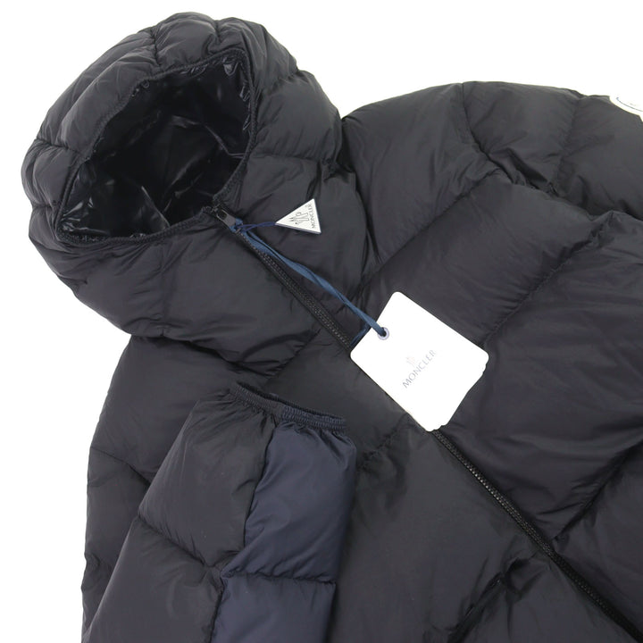 未使用品○MONCLER モンクレール 23年製 ALNAIR GIUBBOTTO ロゴワッペン フーデッド ダウンジャケット 2 正規品 メンズ 定価260700円