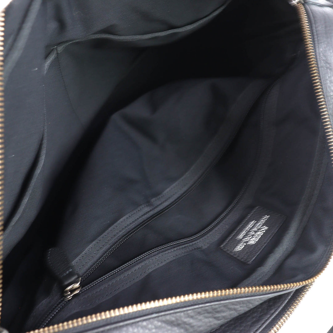 極美品△PORTER ポーター WITH ウィズ レザー 2WAY ブリーフケース ビジネスバッグ ショルダーバッグ ブラック メンズ