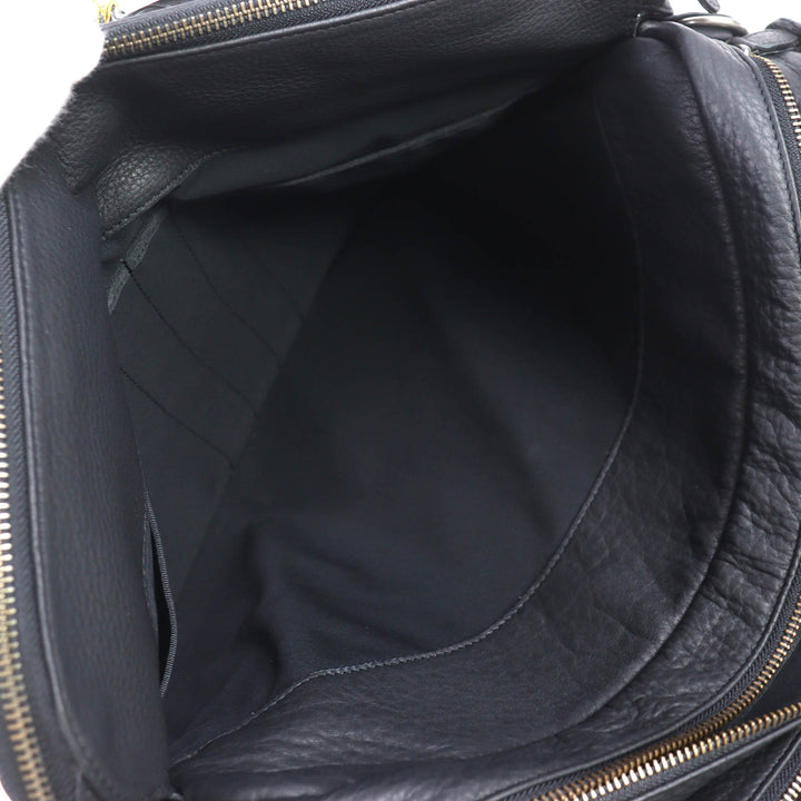 極美品△PORTER ポーター WITH ウィズ レザー 2WAY ブリーフケース ビジネスバッグ ショルダーバッグ ブラック メンズ