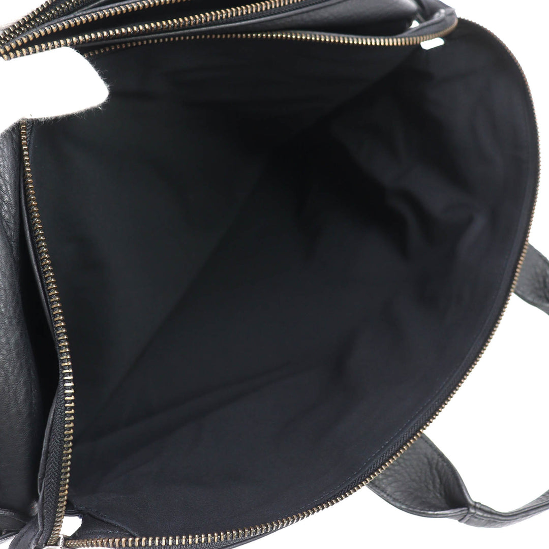 極美品△PORTER ポーター WITH ウィズ レザー 2WAY ブリーフケース ビジネスバッグ ショルダーバッグ ブラック メンズ