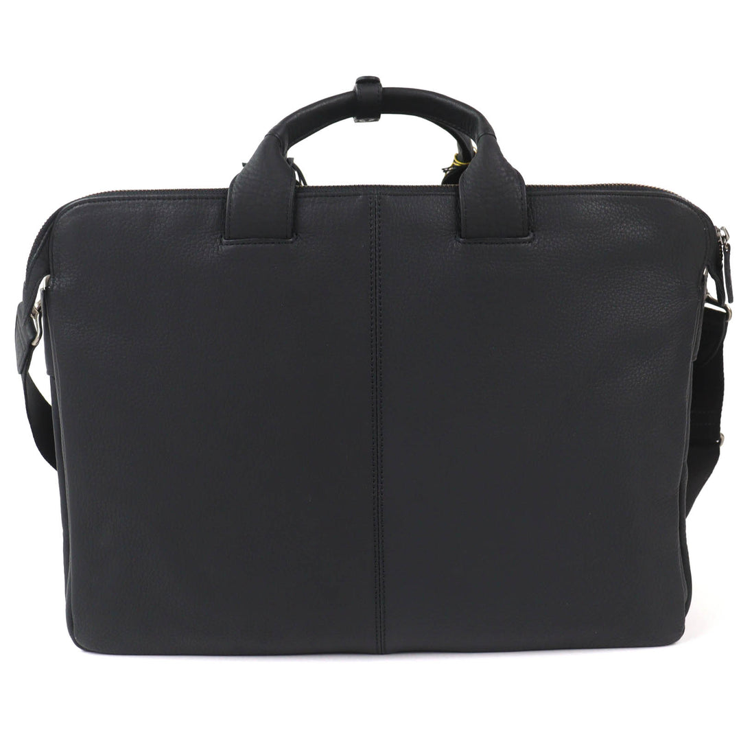 極美品△PORTER ポーター WITH ウィズ レザー 2WAY ブリーフケース ビジネスバッグ ショルダーバッグ ブラック メンズ